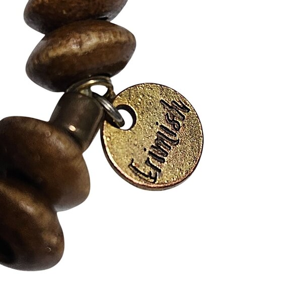 Erimish Boho Wooden Bead Bracelet Charm Stretch Rhinestone Fashion Jewelry Women - Picture 4 of 5